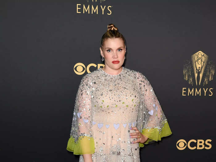 Emerald Fennell brought the sparkles with her bedazzled dress.