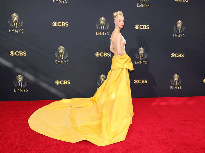 Anya Taylor-Joy turned heads in this striking backless couture Dior dress.