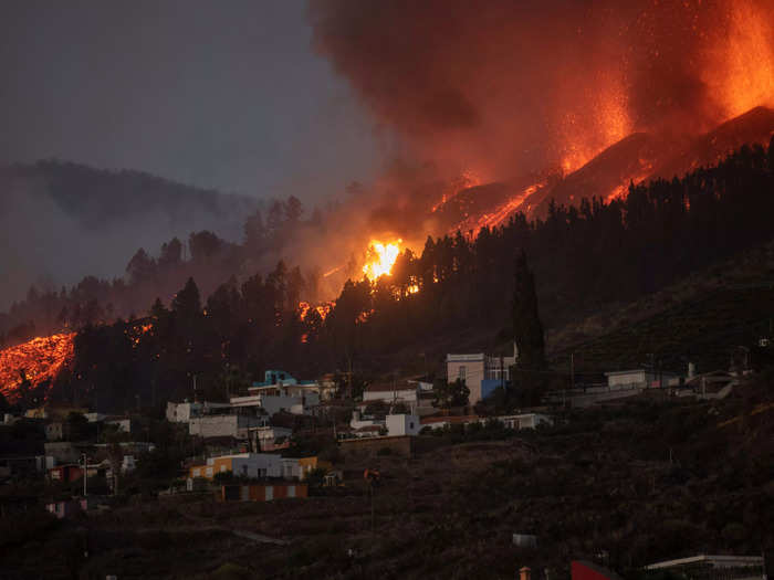 Four villages were evacuated a few hours after the initial eruption, per Reuters.