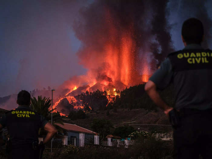 Authorities started sending reinforcements from larger islands to help with evacuations.