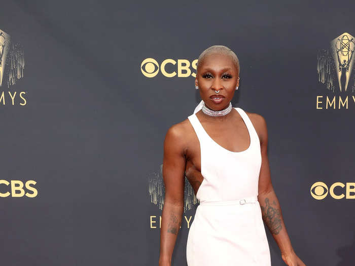 The feathered skirt took away from the rest of Cynthia Erivo