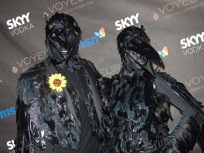 In 2009, Klum and her then-husband Seal dressed up as crows.