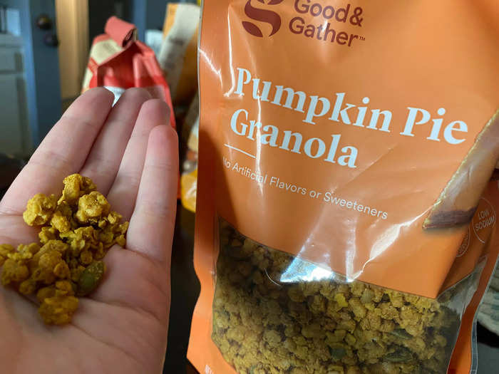 I thought the pumpkin-pie granola tasted more like maple syrup in the best way.