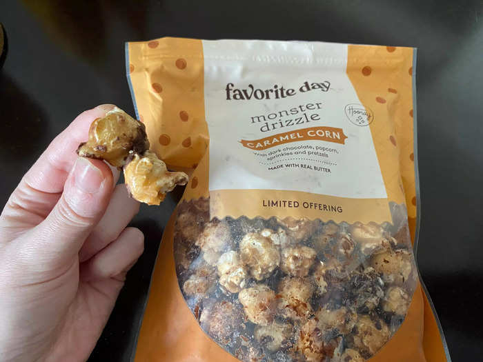 The Monster Drizzle caramel corn is a rare autumnal treat that doesn