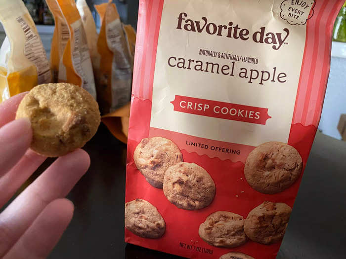 The caramel-apple crisp cookies were one of my least favorite products.