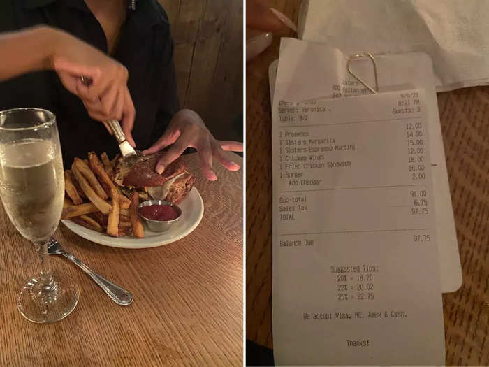 I was surprised that the cost of dining out wasn