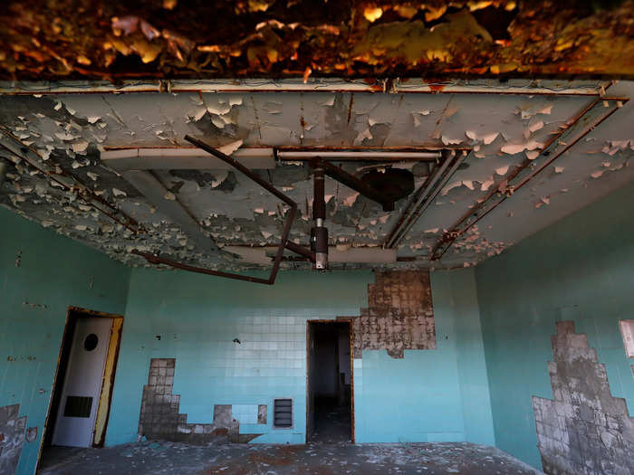 Time stands still in a former Soviet military hospital in Budapest that was abandoned when the last Russian troops left Hungary in 1991.