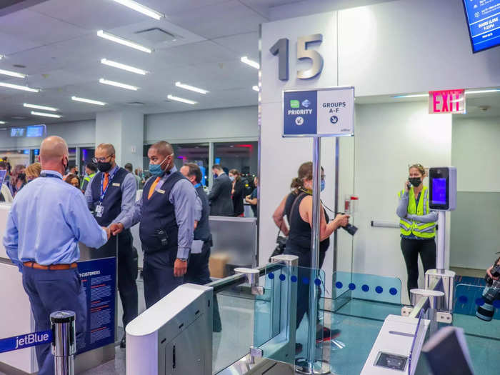 Having fewer seats means it takes less time to board and deplane the aircraft. It might even take less time to board and deplane than JetBlue