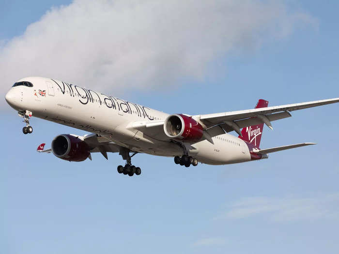 Virgin Atlantic Airways offers between 31 and 34 inches of pitch on its Airbus A350-1000 XWB aircraft in economy, according to SeatGuru, with a seat width of 17.4 inches.