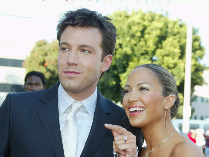 Lopez accompanied Affleck to the LA premiere of his movie "Daredevil" on February 9, 2003.