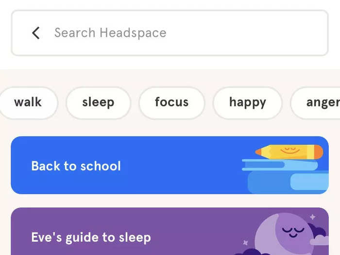 Before long, I had wound up looking at Headspace