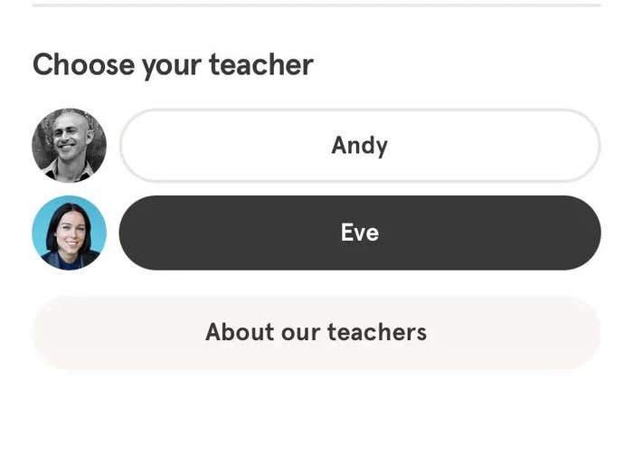 One bright spot, though, was that the app lets you choose between teachers for many meditations, including this one.