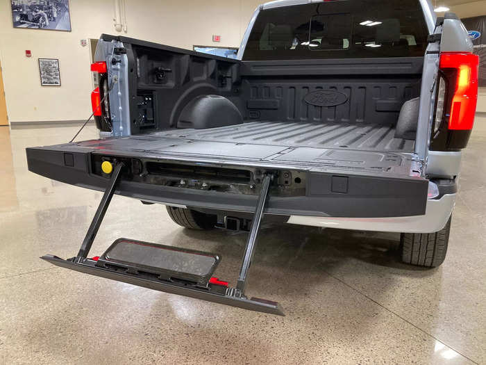 The preproduction Lightning I checked out also had an optional step that folds out from the tailgate.