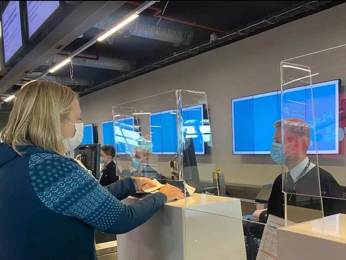 When the check-in counter opened at Keflavik, I only needed to show my negative COVID test to receive a boarding pass. After that, I was able to pass through security, passport control, and board the aircraft with only my passport.