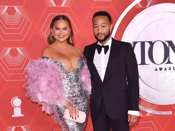 Chrissy Teigen and John Legend were also there in standout outfits.