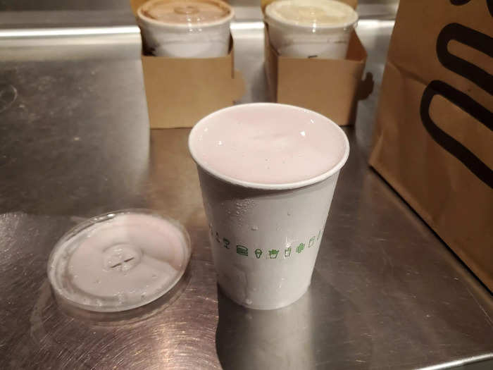 Strawberry shake - $5.49