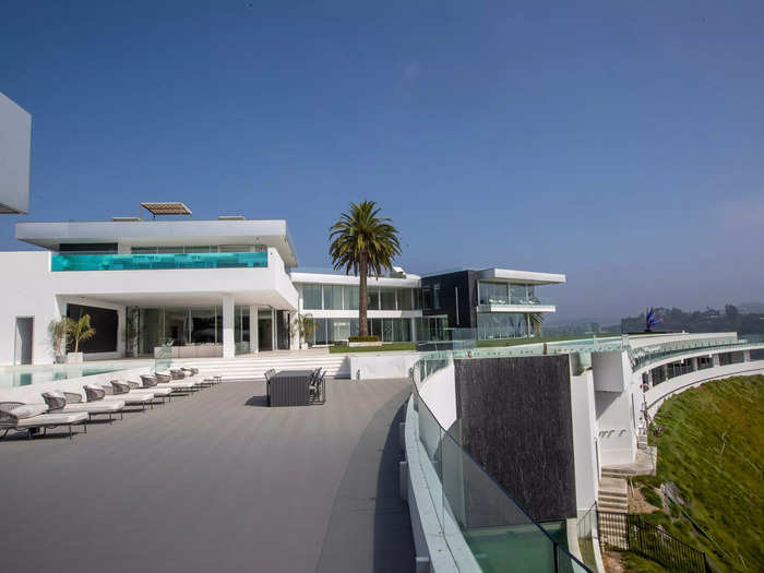 This pool deck sits atop the private nightclub.