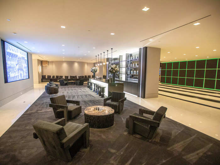 The mansion also boasts an entertainment room with its own bar.