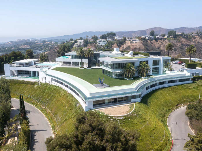 At 105,000 square feet, the mansion is believed to be the biggest modern home in the US, according to the Los Angeles Times.