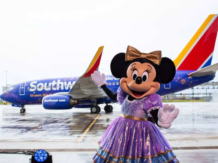 As part of the celebration, Southwest is running a "50 Days of Giveaways" sweepstakes that will award each winner a vacation package to visit the Walt Disney World in Orlando.