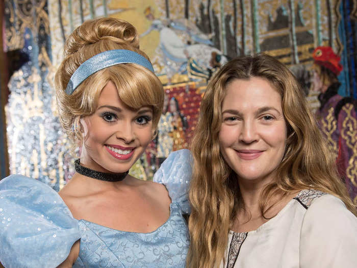 Drew Barrymore played a version of Cinderella in "Ever After," and then she got to meet her Disney counterpart.