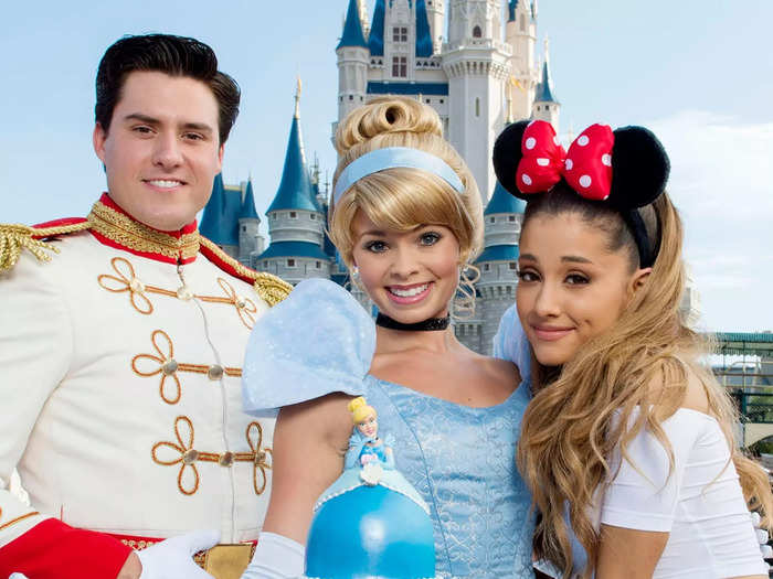 Ariana Grande celebrated her 21st birthday at Disney World.