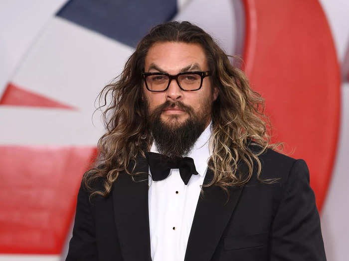 Jason Momoa showed up on the carpet, taking a break from filming the sequel to "Aquaman."