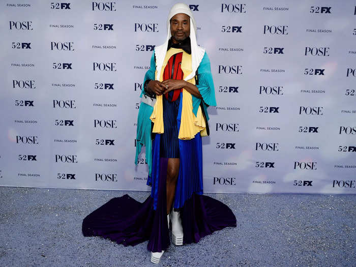 Porter chose another daring look for the final "Pose" premiere this year.