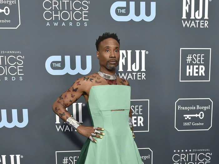 Porter wore this seemingly simple green outfit to the 2020 Critics