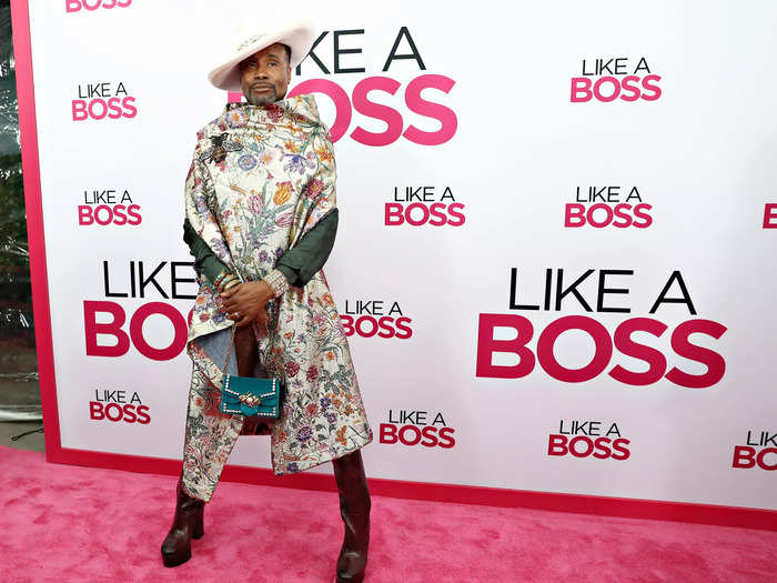 Porter went with a shapeless look for the "Like a Boss" premiere in 2020.