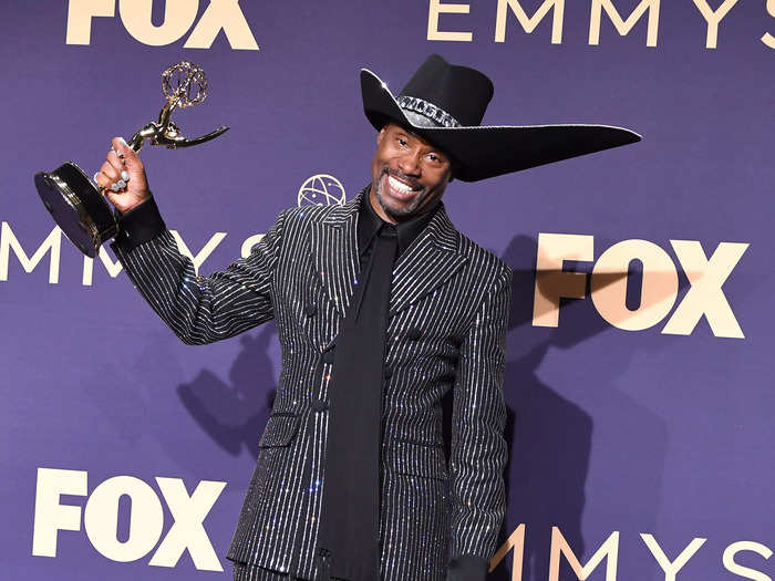 In 2019, Porter accepted his history-making Emmy in an all-black look.