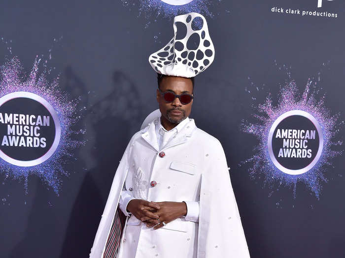 Porter went with an abstract look by Thom Browne for the 2019 American Music Awards.