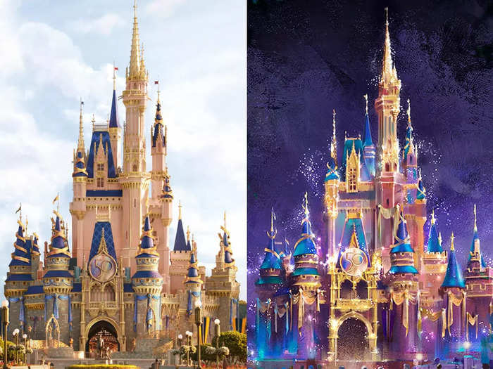 When it gets dark out, Cinderella Castle will be cast in an "EARidescent" sparkle.