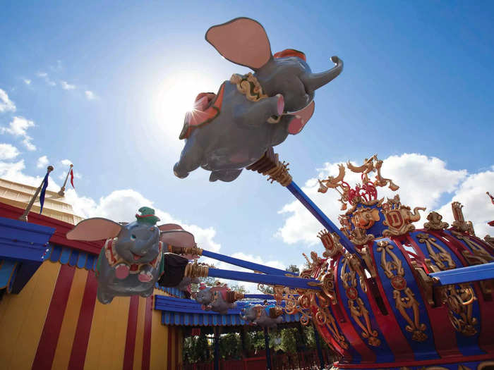 Dumbo the Flying Elephant still has one of the best views in Magic Kingdom.