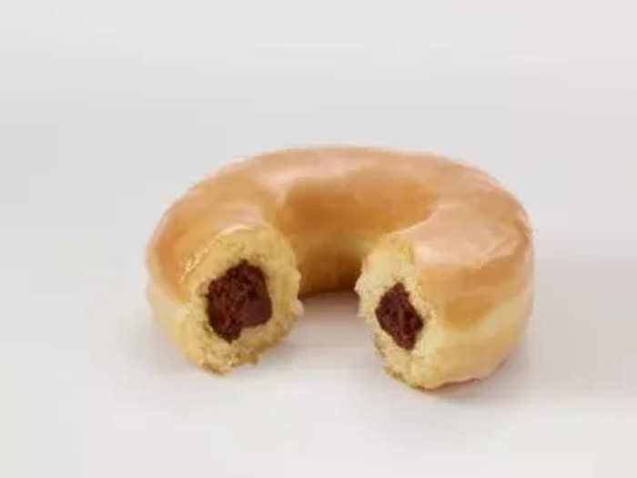 Sweet red bean doughnut in South Korea