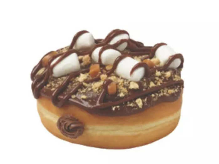 Rocky road doughnut in the UK and Europe