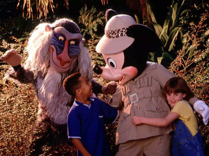 In April 1998, Animal Kingdom opened, giving kids a brand-new experience at Disney World.