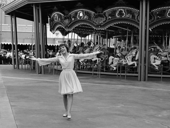 At the opening of Disney World in 1971, none other than Julie Andrews was there to sing through the streets of Magic Kingdom.