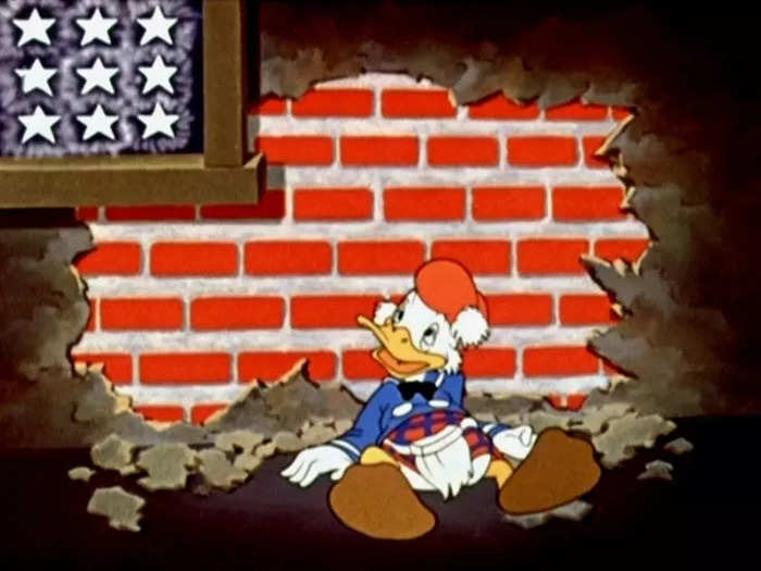 Disney worked for the United States government during World War II to create propaganda cartoons.