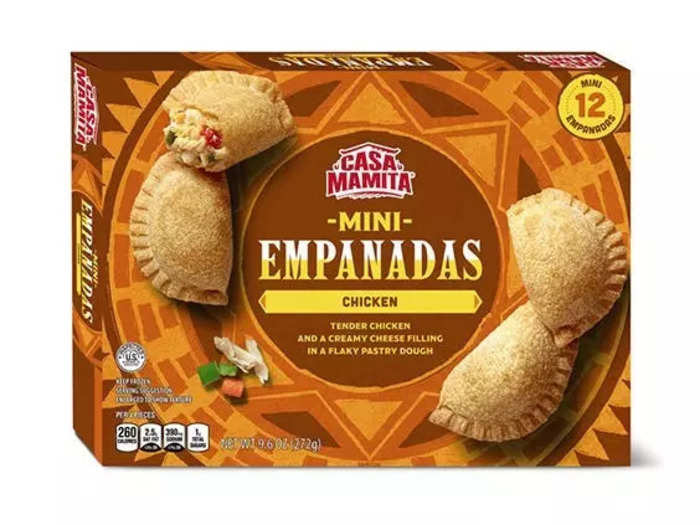 Enjoy Casa Mamita chicken or black-bean mini empanadas as an appetizer.