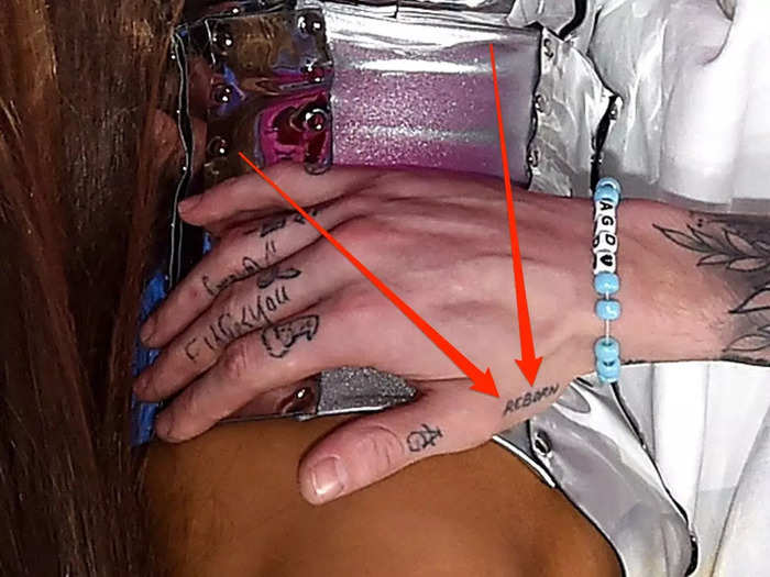 Davidson and Grande got matching "reborn" tattoos while they were dating.