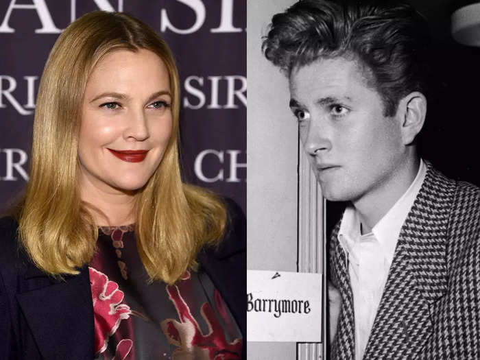 Drew Barrymore was born into an acting family.