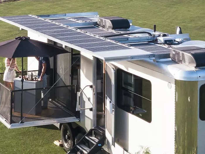 In terms of off-grid travel, the new trailer has four models differentiated by their energy capabilities: the Core, Max, Pro, and Pro-EV.