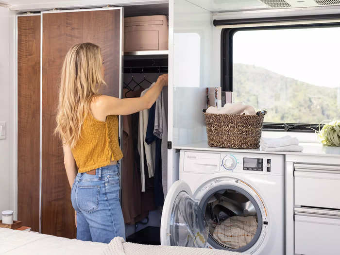 When the main bedroom is used in conjunction with the lounge, the trailer can sleep up to four people.