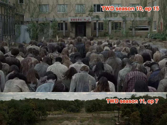 The end of the episode is very similar to the end of season 10, episode 15.