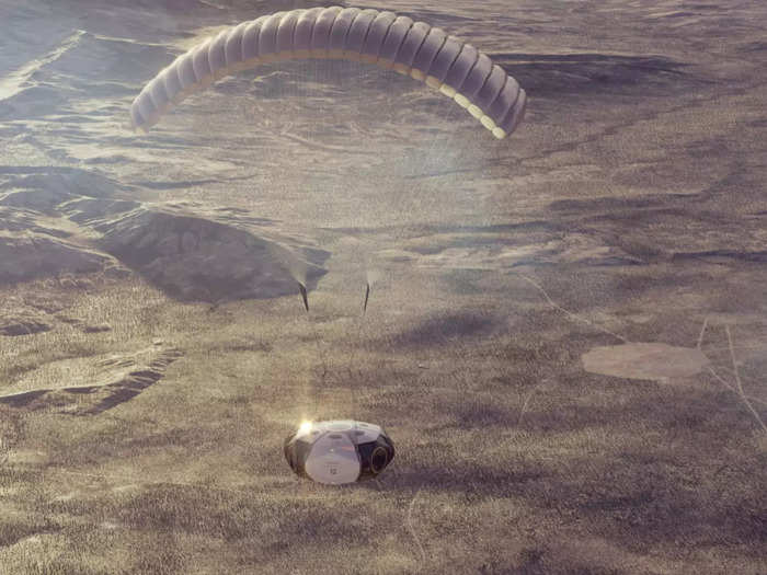 World View plans to land the vessel using a parasail, which can be deployed in the stratosphere and allow for a smooth descent.