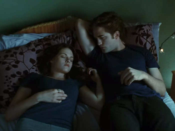 So was the fact that Edward would sneak into Bella