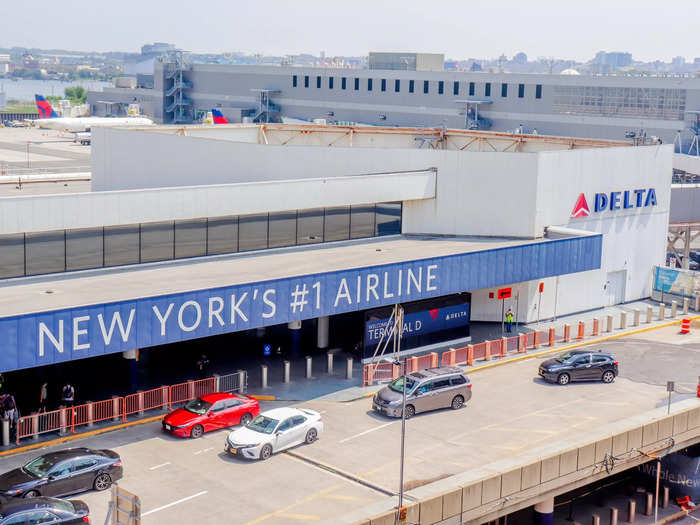 The maximum number of flights Delta can fly in and out of LaGuardia per its slot agreement is 275. The new terminal is more than capable of handling that number.