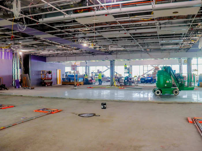 The consolidated security checkpoint below will feature 11 screening lanes, including dedicated lanes for the TSA