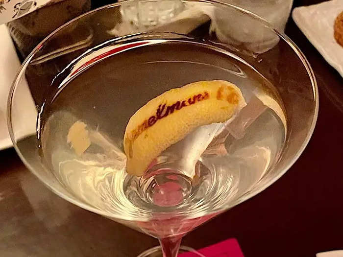 And, of course, we had to get a martini like Markle and Prince Harry.